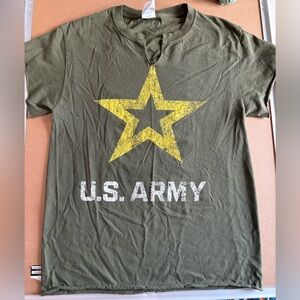 U.S. Army Green T-Shirt with Yellow Star